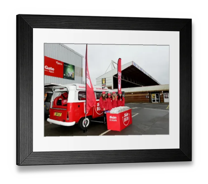 Framed Print : Smiling Players of Bristol City at Ashton Gate: Victory against Nottingham Forest, Npower Championship (09 / 02 / 2013)