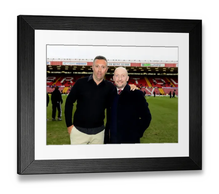 Framed Print : Brian Tinnion and Ian Holloway Reunite at Ashton Gate: Bristol City vs. Nottingham Forest, 2013