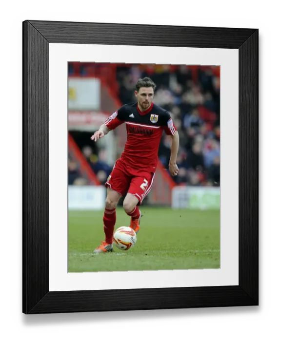 Framed Print : Bristol City vs Barnsley: Paul Anderson in Action, Npower Championship 2013