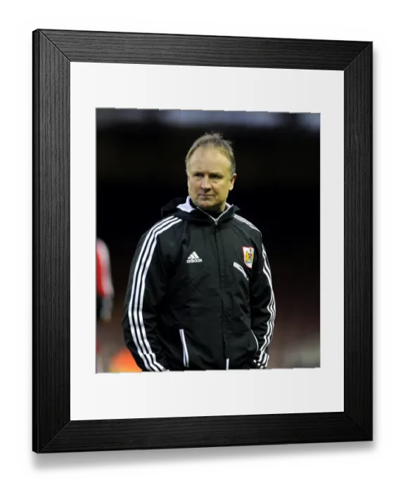 Framed Print : Sean O'Driscoll Leads Bristol City in Npower Championship Match Against Barnsley, February 2013 Framed Print : Sean O'Driscoll Leads Bristol City in Npower Championship Match Against Barnsley, February 2013