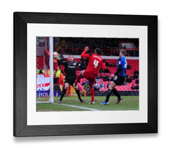 Framed Print : Fontaine's Decisive Strike: 2-0 Lead for Bristol City Against Barnsley, February 2013 Framed Print : Fontaine's Decisive Strike: 2-0 Lead for Bristol City Against Barnsley, February 2013