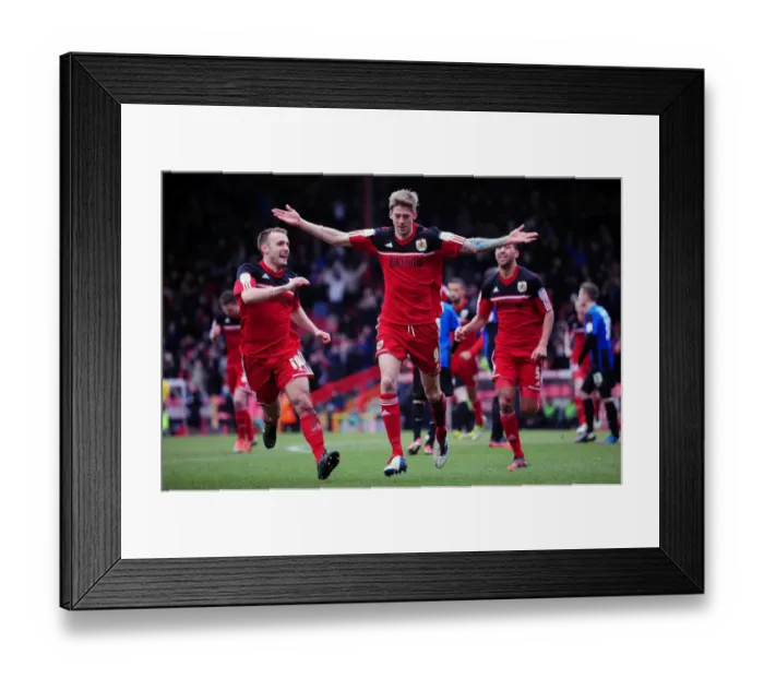 Framed Print : Thrilling Goal: Jon Stead Scores for Bristol City Against Barnsley in Npower Championship Framed Print : Thrilling Goal: Jon Stead Scores for Bristol City Against Barnsley in Npower Championship
