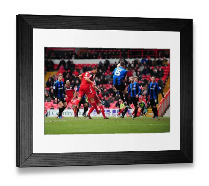 Framed Print : Bristol City's Lewin Nyatanga Scores Game-Winning Goal (February 23, 2013) Framed Print : Bristol City's Lewin Nyatanga Scores Game-Winning Goal (February 23, 2013)
