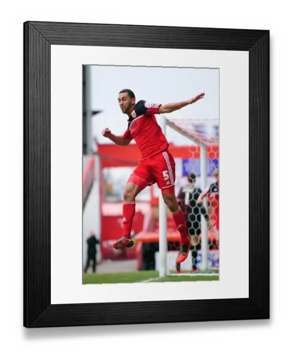 Framed Print : Bristol City's Lewin Nyatanga Scores Dramatic Winning Goal Against Barnsley in Npower Championship Framed Print : Bristol City's Lewin Nyatanga Scores Dramatic Winning Goal Against Barnsley in Npower Championship