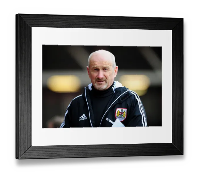 Framed Print : Bristol City: Richard Kelly, Assistant Manager Focused During Barnsley Match at Ashton Gate, 2013 Framed Print : Bristol City: Richard Kelly, Assistant Manager Focused During Barnsley Match at Ashton Gate, 2013