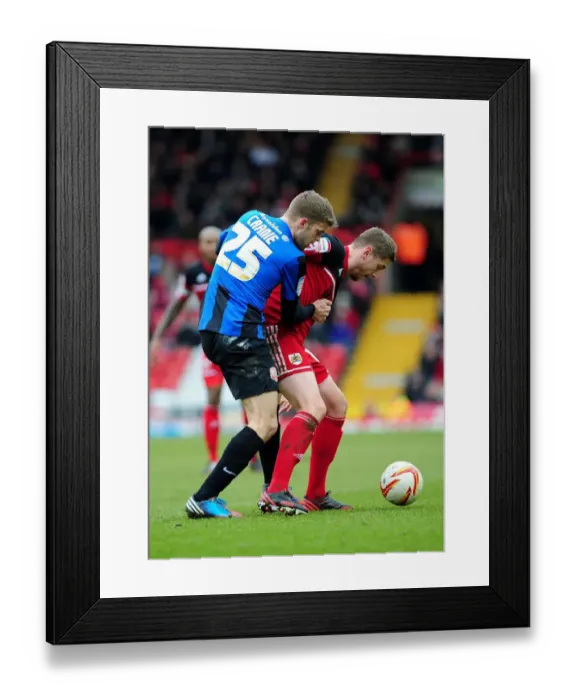 Framed Print : Bristol City vs Barnsley: Steven Davies Scores Past Martin Cranie at Ashton Gate, 2013 Framed Print : Bristol City vs Barnsley: Steven Davies Scores Past Martin Cranie at Ashton Gate, 2013