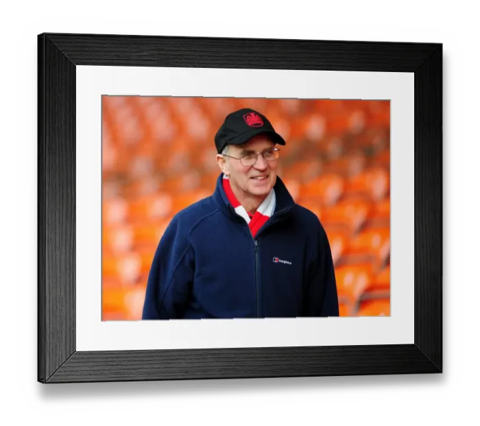 Framed Print : Bristol City Fan Arrives at Bloomfield Road Ahead of Blackpool Match, March 2013