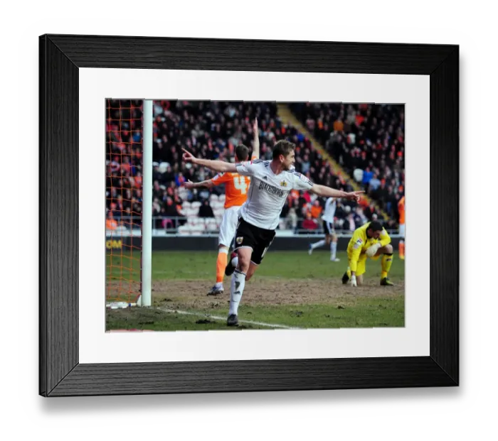 Framed Print : Disallowed Goal: Steven Davies Euphoric Celebration (Bristol City vs. Blackpool, 2013) Framed Print : Disallowed Goal: Steven Davies Euphoric Celebration (Bristol City vs. Blackpool, 2013)