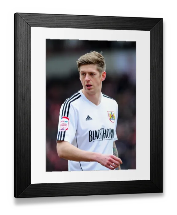 Framed Print : Bristol City's Jon Stead at Bloomfield Road during Blackpool vs. Bristol City Npower Championship Match, 2013 Framed Print : Bristol City's Jon Stead at Bloomfield Road during Blackpool vs. Bristol City Npower Championship Match, 2013