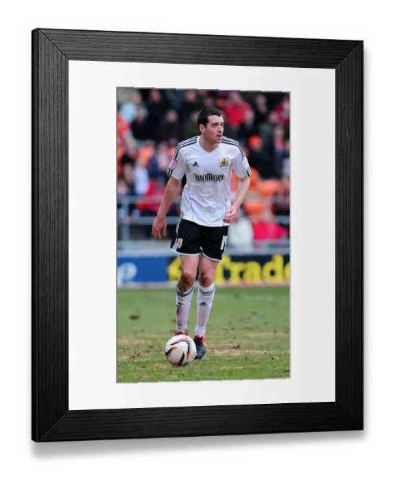 Framed Print : Bristol City's Brendan Moloney in Action Against Blackpool, Npower Championship (02.03.2013)