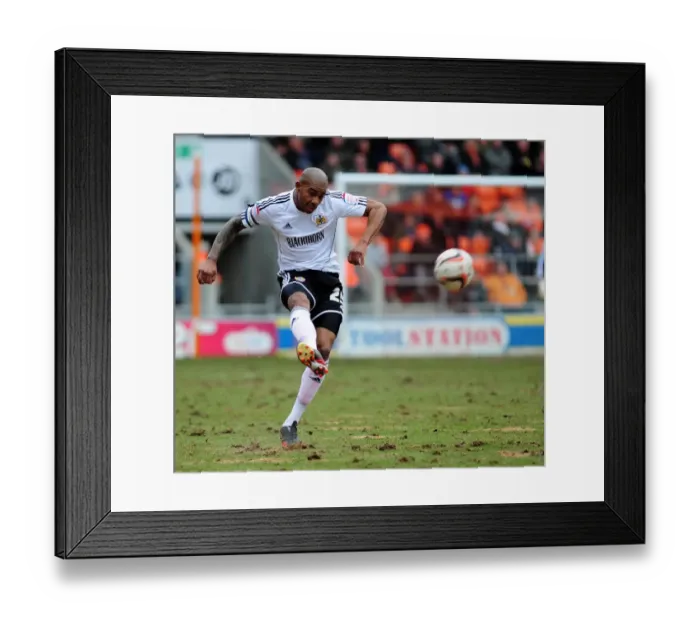 Framed Print : Marvin Elliott of Bristol City in Action against Blackpool, Npower Championship, 2013
