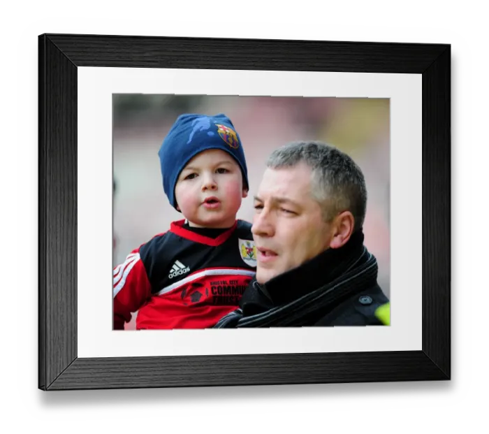 Framed Print : Young Bristol City Fan's Excitement at Blackpool vs. Bristol City Match, Npower Championship (2013)