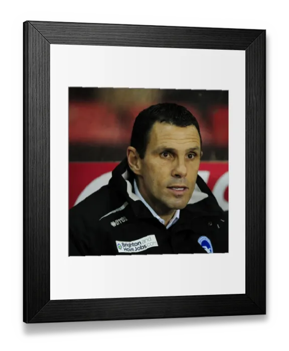 Framed Print : Gustavo Poyet Leads Brighton & Hove Albion at Ashton Gate, Bristol City vs Brighton and Hove Albion, Npower Championship, March 2013 Framed Print : Gustavo Poyet Leads Brighton & Hove Albion at Ashton Gate, Bristol City vs Brighton and Hove Albion, Npower Championship, March 2013