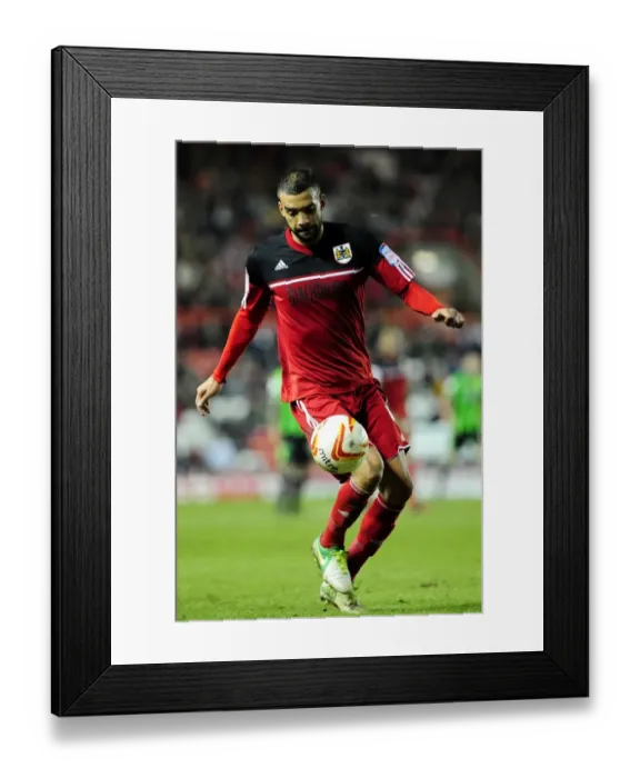 Framed Print : Bristol City's Liam Fontaine in Action Against Brighton and Hove Albion, Npower Championship (2013)