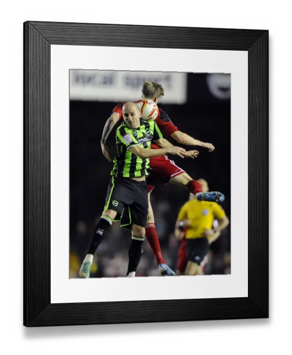 Framed Print : Battling for Supremacy: Jon Stead vs. Adam El-Abd in the Npower Championship Clash between Bristol City and Brighton & Hove Albion Framed Print : Battling for Supremacy: Jon Stead vs. Adam El-Abd in the Npower Championship Clash between Bristol City and Brighton & Hove Albion
