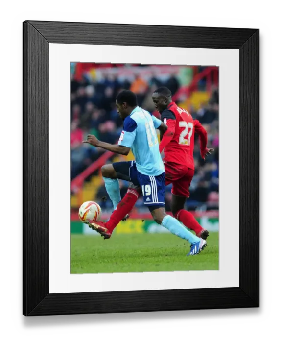 Framed Print : Adomah vs. Carayol: Intense Battle in Bristol City vs. Middlesbrough Football Match, 09 / 03 / 2013 Framed Print : Adomah vs. Carayol: Intense Battle in Bristol City vs. Middlesbrough Football Match, 09 / 03 / 2013