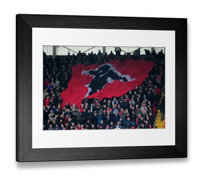 Framed Print : Championship Showdown Waves: Bristol City vs Middlesbrough at Ashton Gate (09-03-2013) - Battle of the Football Giants