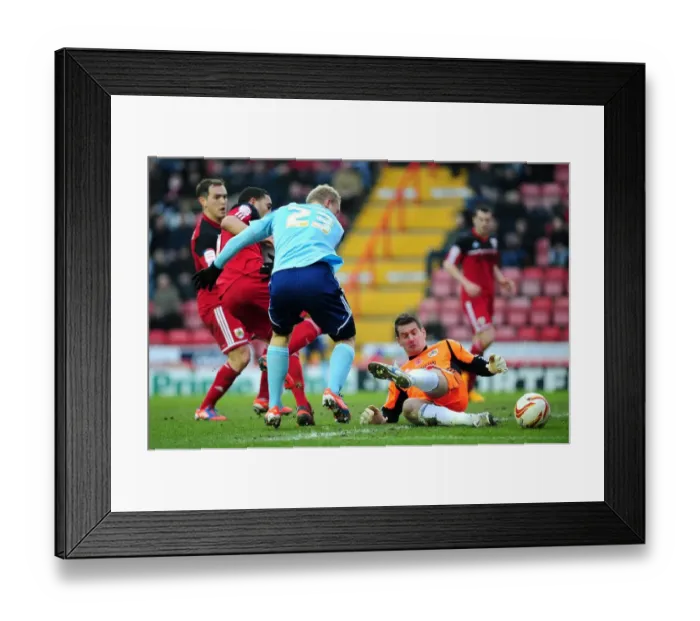 Framed Print : Bristol City vs Middlesbrough: Tom Heaton's Missed Opportunity (09 / 03 / 2013) Framed Print : Bristol City vs Middlesbrough: Tom Heaton's Missed Opportunity (09 / 03 / 2013)
