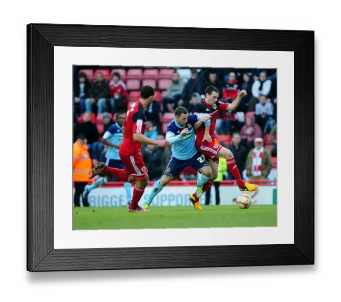 Framed Print : Bristol City vs. Middlesbrough: Tense Moment as Brendan Maloney Faces Off Against Scott McDonald Framed Print : Bristol City vs. Middlesbrough: Tense Moment as Brendan Maloney Faces Off Against Scott McDonald