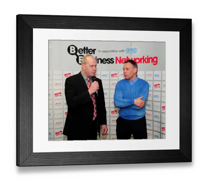 Framed Print : Terry Bush is interviewed by Paul Cheesley - Photo mandatory by-line: Dougie Allward / JMP - 09 / 03 / 2013 - SPORT Framed Print : Terry Bush is interviewed by Paul Cheesley - Photo mandatory by-line: Dougie Allward / JMP - 09 / 03 / 2013 - SPORT