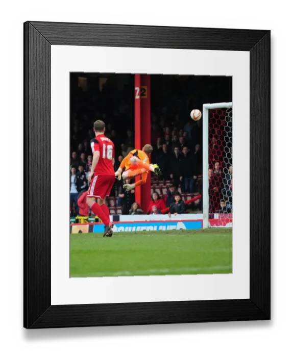Framed Print : Adomah Stuns Middlesbrough: Brilliant Shot by Albert at Ashton Gate, 09-03-2013