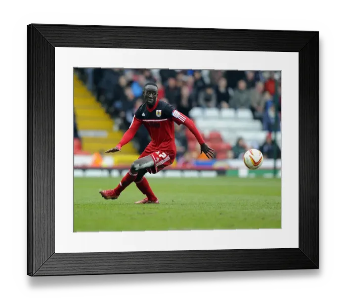 Framed Print : Adomah in Action: Bristol City vs Middlesbrough, Ashton Gate, 2013
