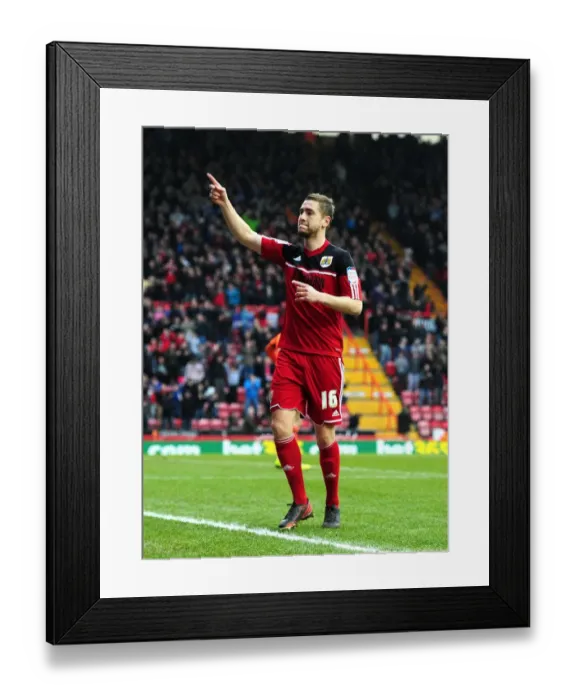 Framed Print : Steven Davies Scores His Second Goal: Bristol City Takes 2-0 Lead Over Middlesbrough in Npower Championship (Mar. 9, 2013) Framed Print : Steven Davies Scores His Second Goal: Bristol City Takes 2-0 Lead Over Middlesbrough in Npower Championship (Mar. 9, 2013)