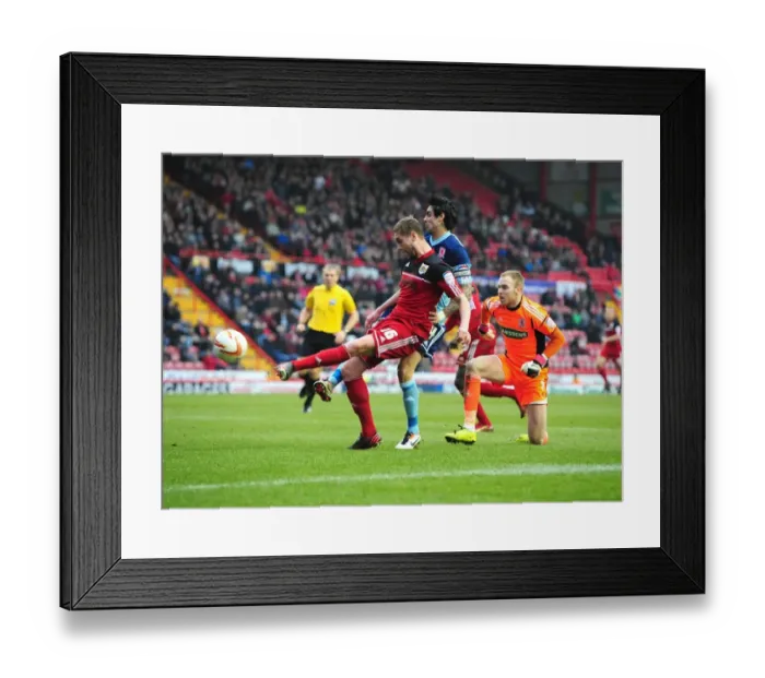 Framed Print : Goal-line Denied: Steven Davies Heartbreaking Miss vs. Middlesbrough Framed Print : Goal-line Denied: Steven Davies Heartbreaking Miss vs. Middlesbrough