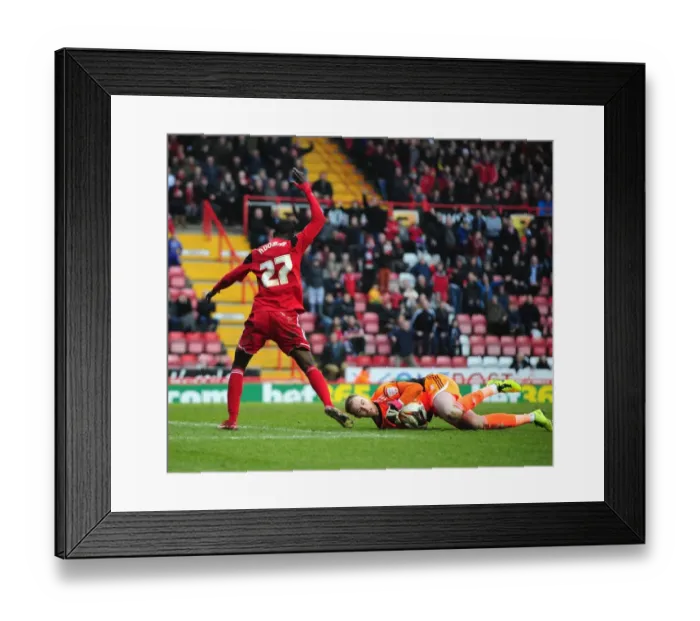 Framed Print : Jason Steele Saves Albert Adomah Goal: Thrilling Moment from Bristol City vs Middlesbrough, Npower Championship, 2013 Framed Print : Jason Steele Saves Albert Adomah Goal: Thrilling Moment from Bristol City vs Middlesbrough, Npower Championship, 2013