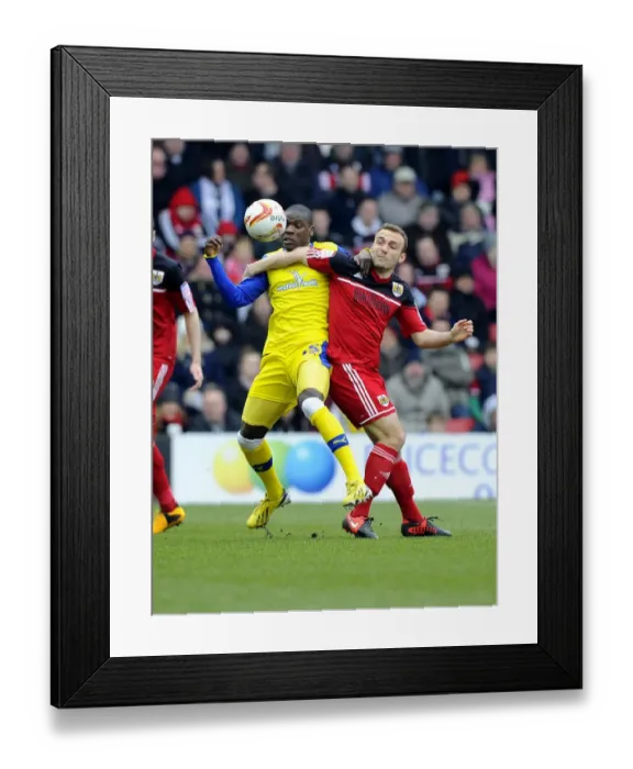 Framed Print : Bristol City V Sheffield Wednesday 010413 Framed Print : Bristol City V Sheffield Wednesday 010413