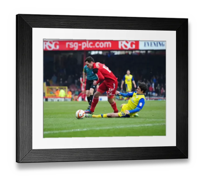 Framed Print : Bristol City's Greg Cunningham Foul by Kieran Lee during Bristol City vs Sheffield Wednesday Framed Print : Bristol City's Greg Cunningham Foul by Kieran Lee during Bristol City vs Sheffield Wednesday