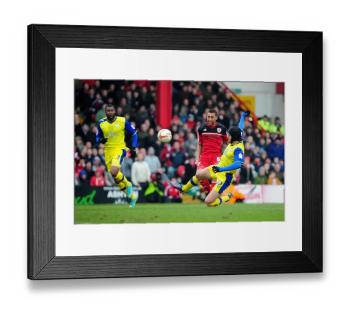 Framed Print : Pivotal Moment: Lewin Nyatanga Readies for Shot in Bristol City's Npower Championship Clash vs. Sheffield Wednesday (April 1, 2013) Framed Print : Pivotal Moment: Lewin Nyatanga Readies for Shot in Bristol City's Npower Championship Clash vs. Sheffield Wednesday (April 1, 2013)