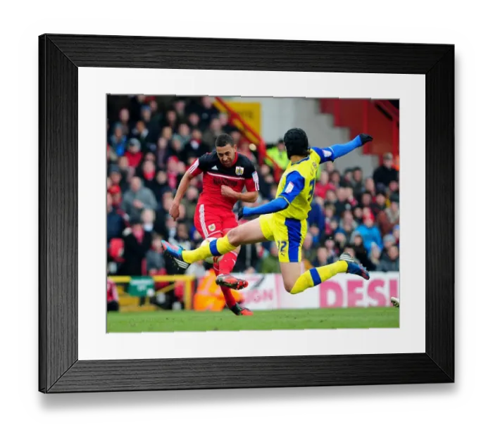 Framed Print : Bristol City's Dramatic Win: Lewin Nyatanga Scores Against Sheffield Wednesday in Npower Championship (April 1, 2013) Framed Print : Bristol City's Dramatic Win: Lewin Nyatanga Scores Against Sheffield Wednesday in Npower Championship (April 1, 2013)