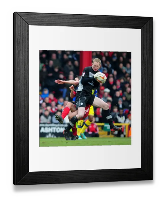 Framed Print : Clash at Ashton Gate: Cole Skuse vs. Chris Kirkland, Bristol City vs. Sheffield Wednesday, 2013 Framed Print : Clash at Ashton Gate: Cole Skuse vs. Chris Kirkland, Bristol City vs. Sheffield Wednesday, 2013