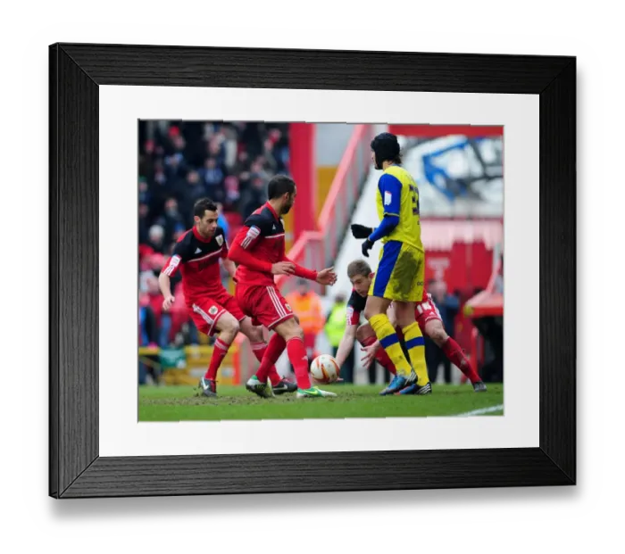 Framed Print : Last-Gasp Drama: Steven Davies Reacts to Sam Baldock's Late Winner for Bristol City vs Sheffield Wednesday (April 1, 2013) Framed Print : Last-Gasp Drama: Steven Davies Reacts to Sam Baldock's Late Winner for Bristol City vs Sheffield Wednesday (April 1, 2013)