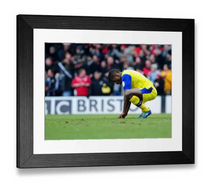 Framed Print : Bristol City's Late Heartbreak: Jose Semedo's Disappointment After Sheffield Wednesday's Stoppage Time Goal (April 1, 2013) Framed Print : Bristol City's Late Heartbreak: Jose Semedo's Disappointment After Sheffield Wednesday's Stoppage Time Goal (April 1, 2013)