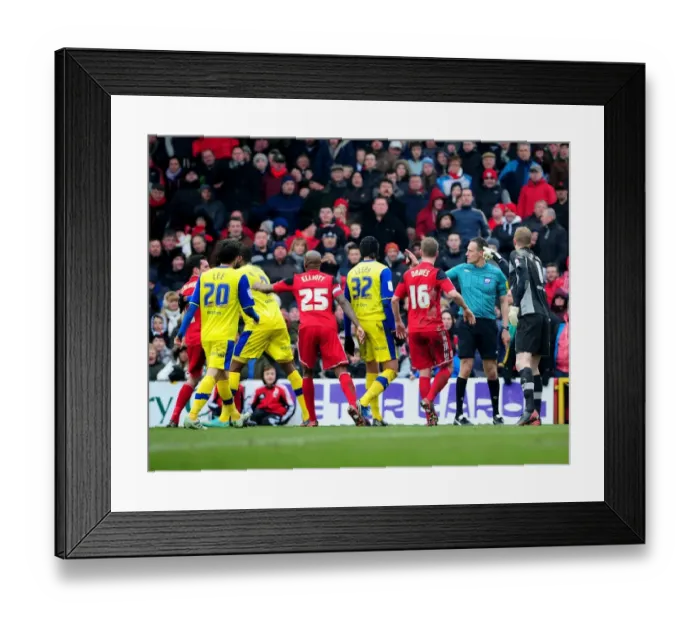 Framed Print : Heated Moment: Kirkland vs. Cunningham - Npower Championship Showdown Between Bristol City and Sheffield Wednesday Framed Print : Heated Moment: Kirkland vs. Cunningham - Npower Championship Showdown Between Bristol City and Sheffield Wednesday