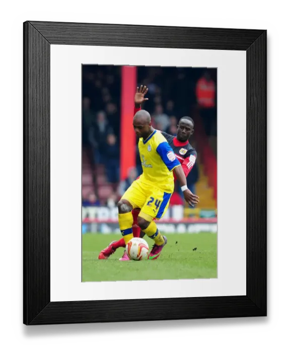 Framed Print : Adomah vs. Lita: Clash of the Former Teammates in Bristol City vs. Sheffield Wednesday (01 / 04 / 2013) Framed Print : Adomah vs. Lita: Clash of the Former Teammates in Bristol City vs. Sheffield Wednesday (01 / 04 / 2013)