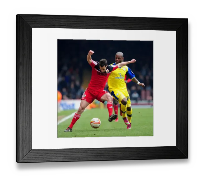 Framed Print : Bristol City's Sam Baldock Defends Against Leroy Lita's Challenge - Dougie Allward / JMP - April 1, 2013 - Football - Npower Championship - Ashton Gate Framed Print : Bristol City's Sam Baldock Defends Against Leroy Lita's Challenge - Dougie Allward / JMP - April 1, 2013 - Football - Npower Championship - Ashton Gate