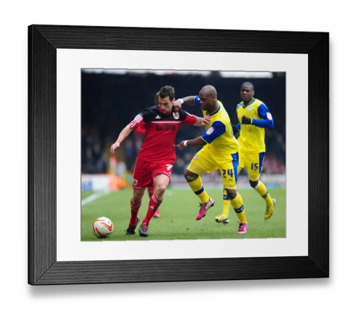 Framed Print : Intense Rivalry: Lita vs. Baldock Clash at Ashton Gate - Bristol City vs. Sheffield Wednesday, Npower Championship Framed Print : Intense Rivalry: Lita vs. Baldock Clash at Ashton Gate - Bristol City vs. Sheffield Wednesday, Npower Championship