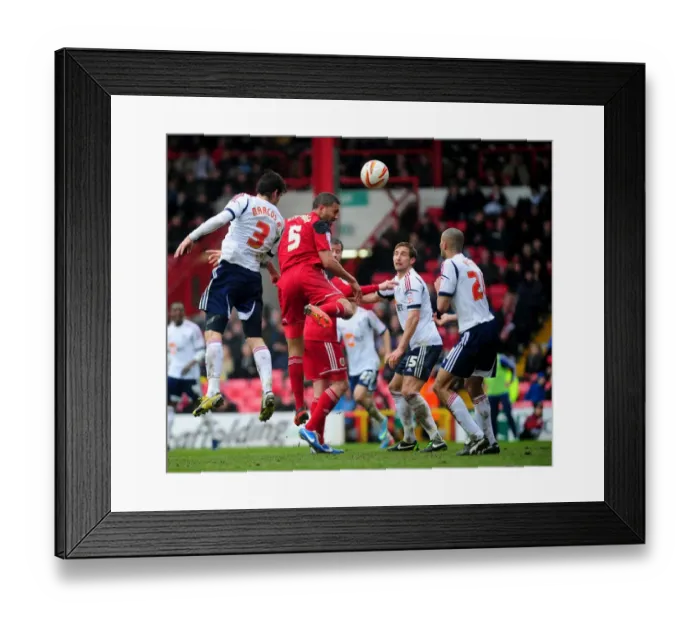 Framed Print : Nyatanga's Close Call: Thwarted Headed Goal in Bristol City vs. Bolton Wanderers, Npower Championship, Ashton Gate, 2013 Framed Print : Nyatanga's Close Call: Thwarted Headed Goal in Bristol City vs. Bolton Wanderers, Npower Championship, Ashton Gate, 2013