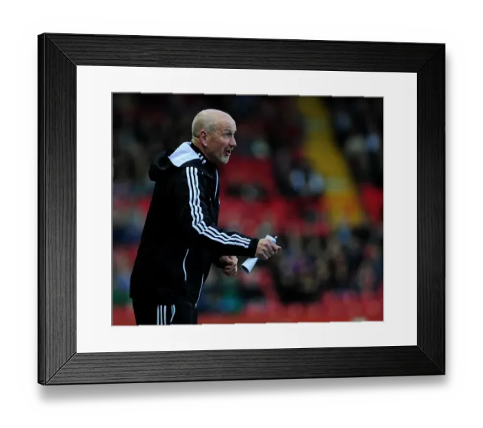 Framed Print : Bristol City Coach Richard Kelly Gives Instructions Ahead of Birmingham City Clash Framed Print : Bristol City Coach Richard Kelly Gives Instructions Ahead of Birmingham City Clash