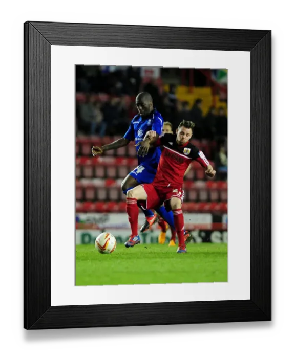 Framed Print : Intense Rivalry: Paul Anderson vs Morgaro Gomis - A Football Showdown at Ashton Gate (Bristol City vs Birmingham City) Framed Print : Intense Rivalry: Paul Anderson vs Morgaro Gomis - A Football Showdown at Ashton Gate (Bristol City vs Birmingham City)