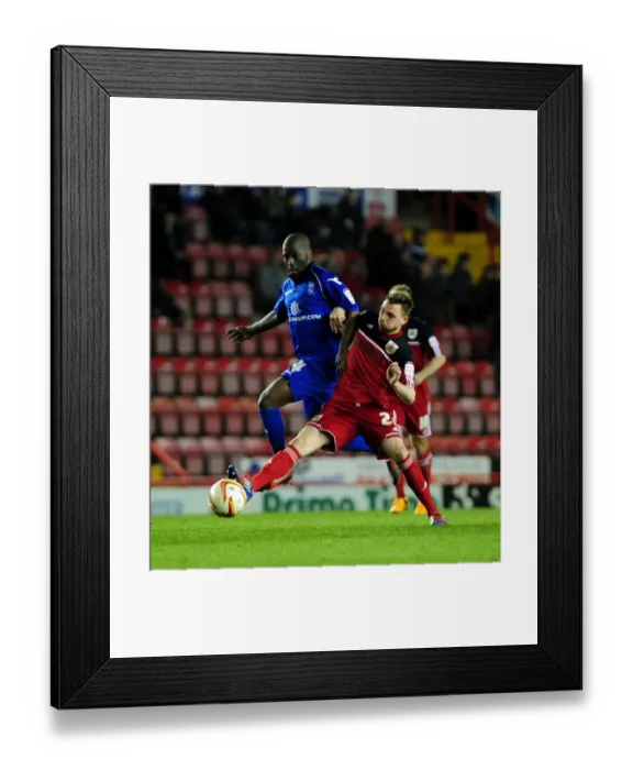 Framed Print : Intense Rivalry: Paul Anderson vs. Morgaro Gomis Clash at Ashton Gate - Bristol City vs. Birmingham City, Npower Championship Framed Print : Intense Rivalry: Paul Anderson vs. Morgaro Gomis Clash at Ashton Gate - Bristol City vs. Birmingham City, Npower Championship