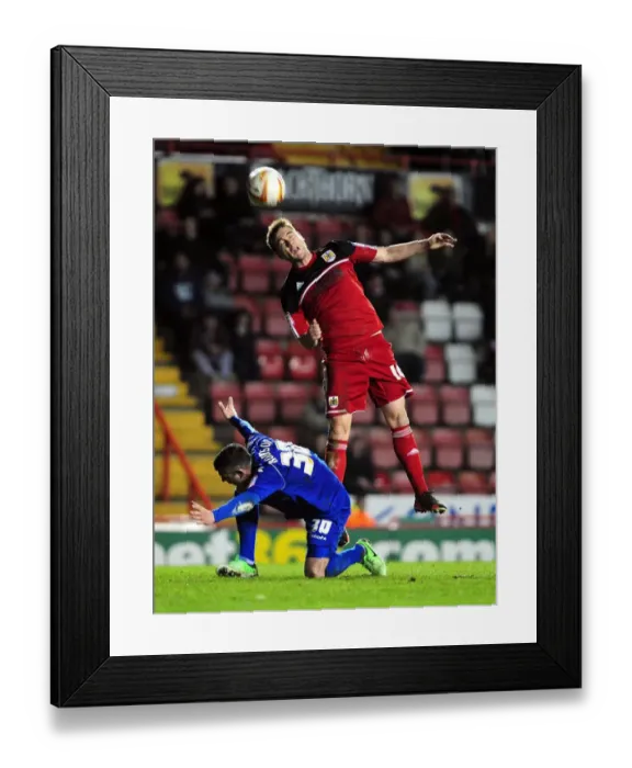 Framed Print : Bristol City vs Birmingham City: Davies Fouls Robinson - A Npower Championship Battle Framed Print : Bristol City vs Birmingham City: Davies Fouls Robinson - A Npower Championship Battle