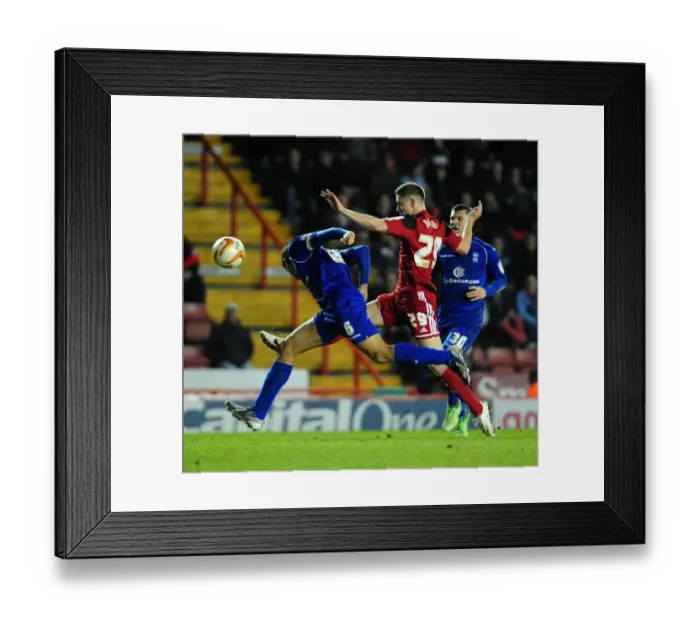 Framed Print : Thrilling Championship Moment: Wes Burns Reaches for the Ball Framed Print : Thrilling Championship Moment: Wes Burns Reaches for the Ball