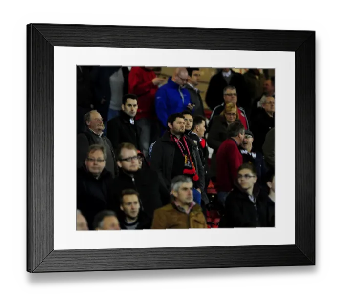 Framed Print : Dejected Fans of Bristol City After Loss to Birmingham City Framed Print : Dejected Fans of Bristol City After Loss to Birmingham City
