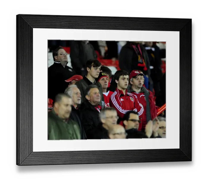 Framed Print : Dejected Bristol City Fans After Heartbreaking Loss to Birmingham City Framed Print : Dejected Bristol City Fans After Heartbreaking Loss to Birmingham City