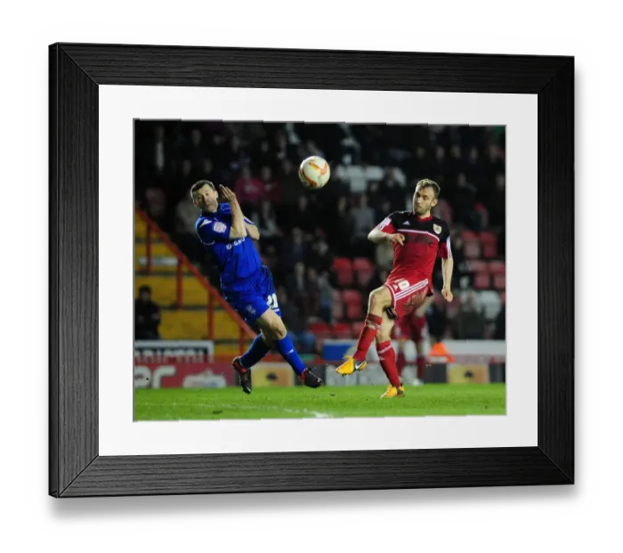 Framed Print : Bristol City's Liam Kelly Fires from Distance in Npower Championship Clash vs. Birmingham City Framed Print : Bristol City's Liam Kelly Fires from Distance in Npower Championship Clash vs. Birmingham City
