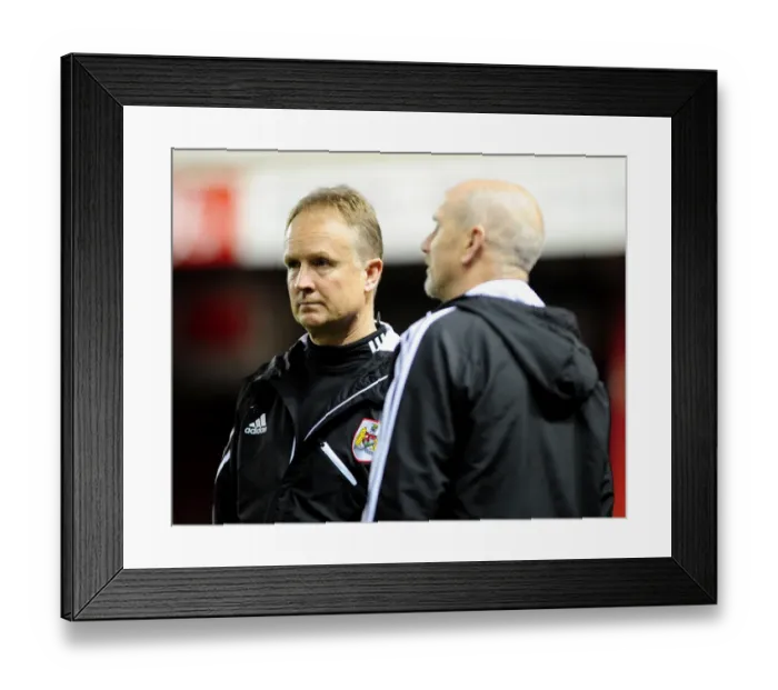 Framed Print : Sean O'Driscoll Leads Bristol City Against Birmingham City, 16th April 2013 Framed Print : Sean O'Driscoll Leads Bristol City Against Birmingham City, 16th April 2013